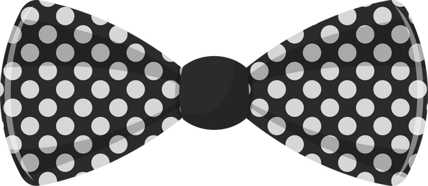 Polka Dot Bow Tie Illustration